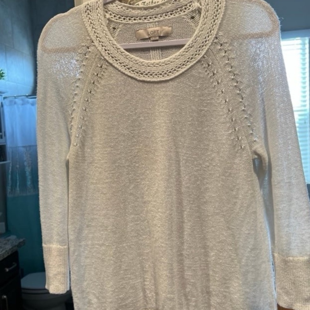 Chic White Knit Sweater